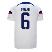 Koszulka piłkarska Stany Zjednoczone Yunus Musah #6 Strój Domowy MŚ 2022 tanio Krótki Rękaw
